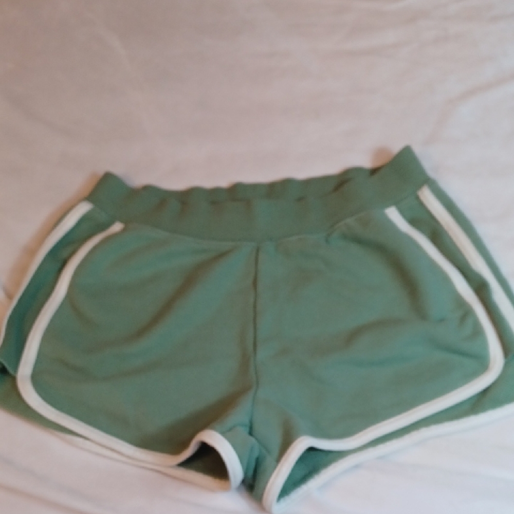 Aerie Athletic Sage Soft Shorty Shorts PS